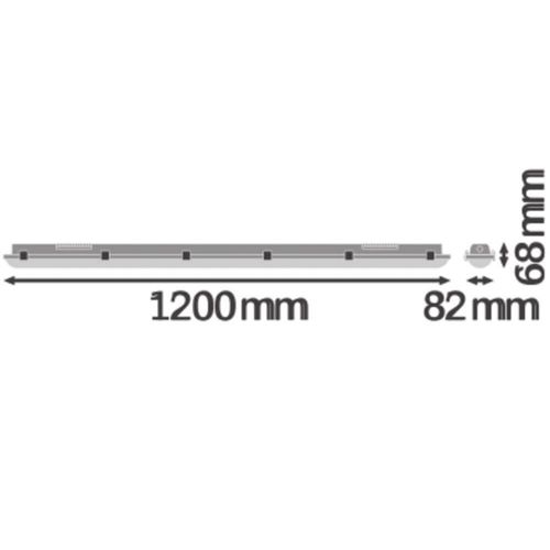 LED світильник LEDVANCE DP S 1200 32W 4000K IP65 Сірий