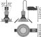 LED світильник LEDVANCE вбудований димування SP KIT ADJ V 7W 4000К GU10 DIM