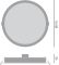 LED світильник LEDVANCE DL DN 215 30W 4000K IP44 Білий