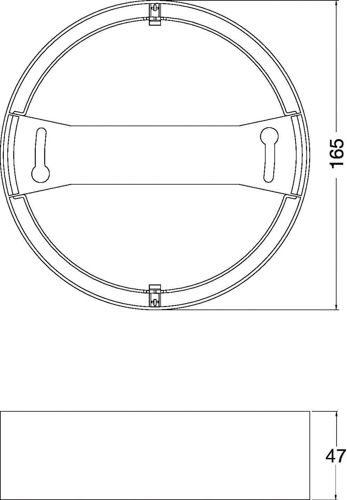 Рамка DL IP44 FRAME DN 165 Білий