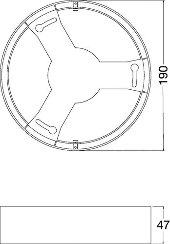 Рамка DL IP44 FRAME DN 190 Білий