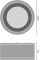LED світильник LEDVANCE накладний постільний DL SURFACE DN 250P 45W 60D IP65 3000К Чорний