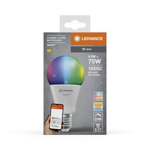 Лампа LED OSRAM груша SMART WIFI A75 9,5W 230V RGBW FR E27