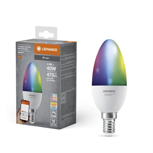 Лампа LEDVANCE трубчаста SMART WIFI B40 5W 230V RGBW FR E14 4X1