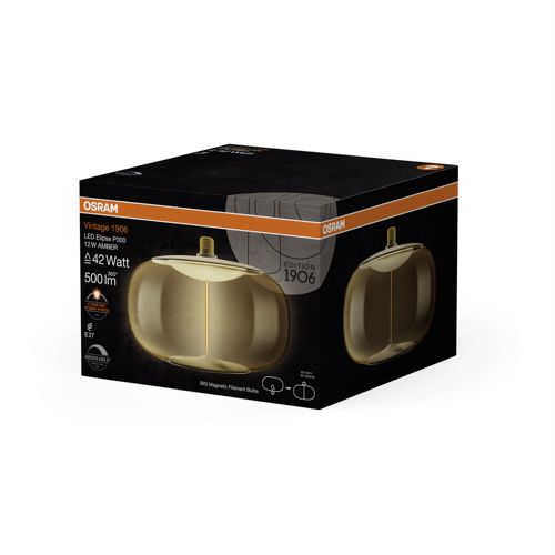 Лампа LED OSRAM филаментная 1906 LBELPD 12W 1800K AM MAG E27