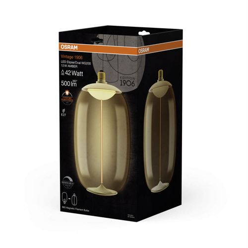 Лампа LED OSRAM філаментна 1906 LBELPOVD 12W 1800K AM MAG E27