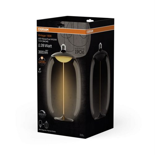 Лампа LED OSRAM філаментна 1906 LBELPOVD 12W 1800K SM MAG E27