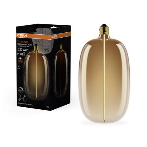 Лампа LED OSRAM філаментна 1906 LBELPOVD 4,8W 1800K TBMAG E27