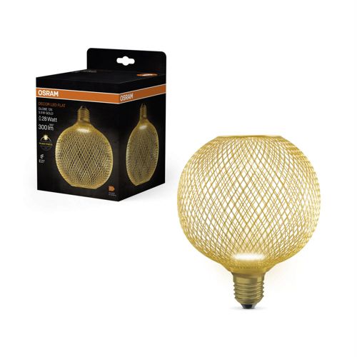 Лампа LED OSRAM FLAT G125 GOLD 3,5W 2700K FR E27