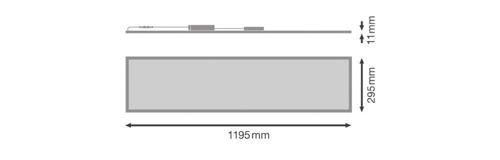 LED світильник потоловий LEDVANCE вбудований PANEL COMFORT 1200P 33W 3000K U19 PS