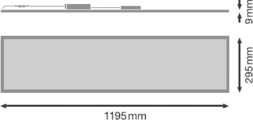 LED потолковий світильник LEDVANCE вбудований PANEL COMFORT 1200P 33W 4000K U19 PS