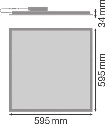 LED світильник LEDVANCE PL COMP 600 V 35W 4000K U19