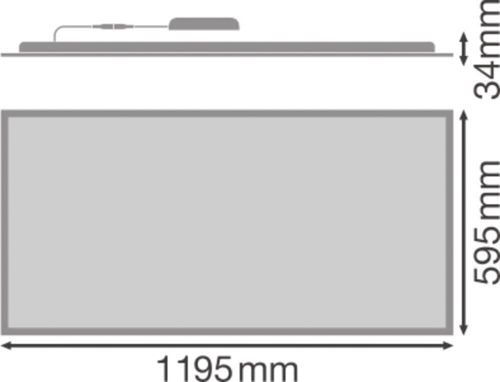 LED світильник вбудований потолковий LEDVANCE PL COMP 1200X600 V 53W 4000K UGR19