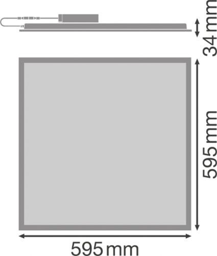 LED світильник LEDVANCE вбудований PANEL COMPACT 600 V 33W