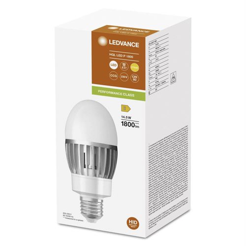 Лампа LED OSRAM для заміни газорозрядних ламп HQLP 1800LM 14,5W 2700K E27