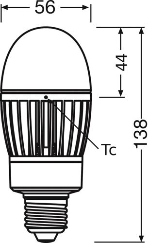 Лампа LED OSRAM для заміни газорозрядних ламп HQLP 2000LM 14,5W 4000K E27