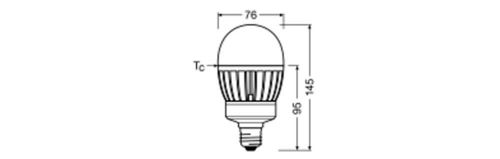 Лампа LED OSRAM для заміни газорозрядних ламп HQLP 2700LM 21,5W 2700K E27