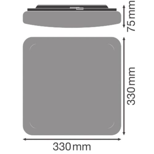 LED потолковий світильник LEDVANCE накладний SF SQUARE 330 V 24W 4000K IP44