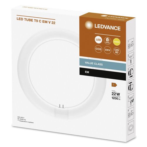 Лампа LEDVANCE LEDTUBE T9C EM V 22 11W 3000K G10Q  