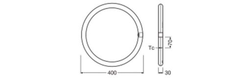 Лампа LEDVANCE LEDTUBE T9C EM V 40 24W 4000K G10Q  