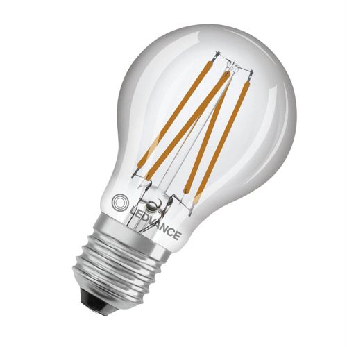 Лампа LEDVANCE філаментна груша CL A40 DS 4.9W 2700K FIL CL E27