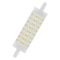 Лампа LED OSRAM на заміну лінійних галогеновихP LINE118 125D 15W 2700K 230V R7S
