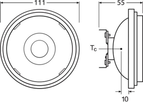 Лампа LED OSRAM рефлекторна PAR111 7540 11,7W 3000K 12V G53