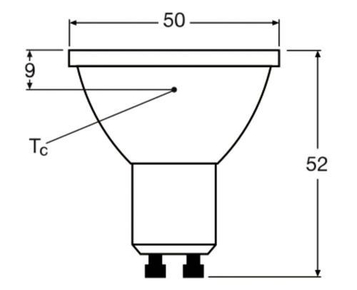 Лампа LEDVANCE рефлекторна PAR16 DIM 35 36 3,4W 2700K 230V GU10 10X1