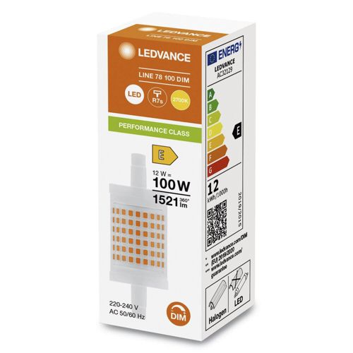 Лампа LED OSRAM замість лінійних галогеновихP LINE 78 100D 12W 2700K 230V R7S