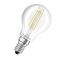 Лампа LEDVANCE філаментна кулька CL P40 DIM 4.8W 2700K FIL CL E14 10х1