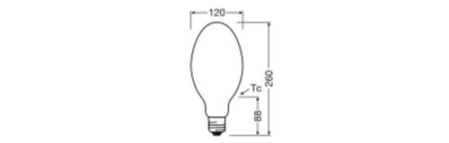 Лампа LED OSRAM для заміни газорозрядних ламп HQL FIL V 9000LM 60W 4000K E40
