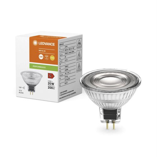Лампа LEDVANCE MR16 CL 2.6W 12V 2700K GU5.3 P