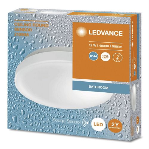 LED світильник LEDVANCE CEILING ROUND 210 SEN 12W 4000K IP44