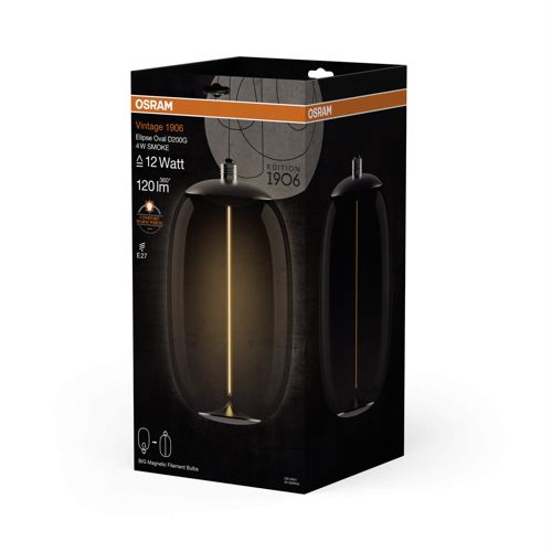 Лампа LED OSRAM філаментна 1906 LBELPOV 4W 1800K FIL SM MAG E27