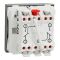 Перемикач освітлення двоклавішний Schneider Electric (2 модулі) 10А Unica New алюміній