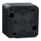Перемикач освітлення двоклавішний Schneider Electric Mureva Styl чорний IP55