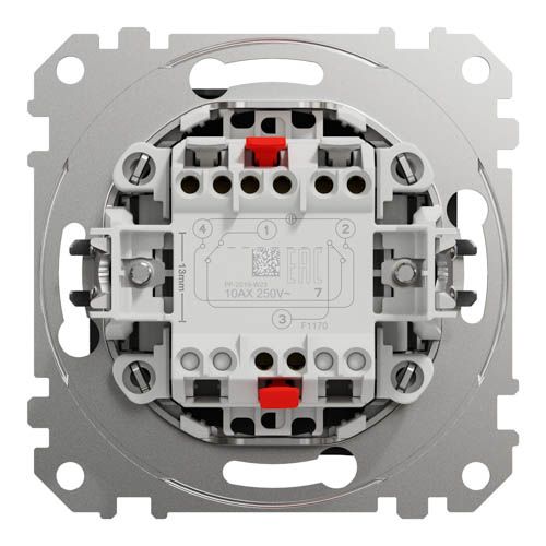 Перемикач освітлення проміжний одноклавішний Schneider Electric Sedna Design чорний