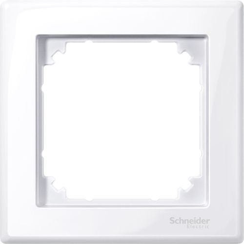 Рамка однопостова Schneider Electric Merten біла