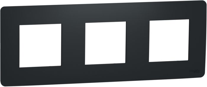 Рамка тримісна Schneider Electric Unica New чорна