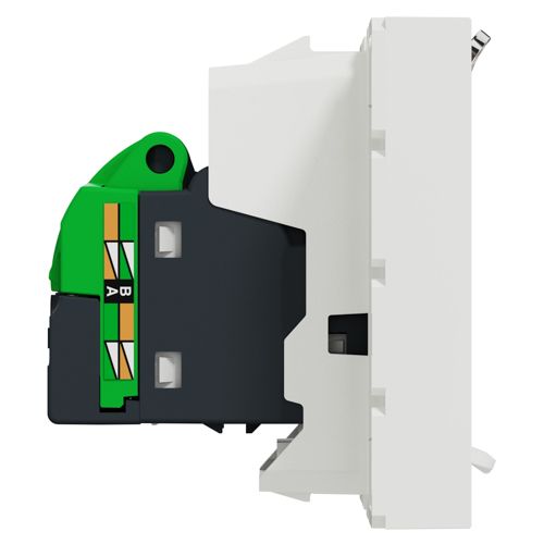 Розетка комп'ютерна RJ45 кат.5 STP двомодульна Schneider Electric біла Unica New