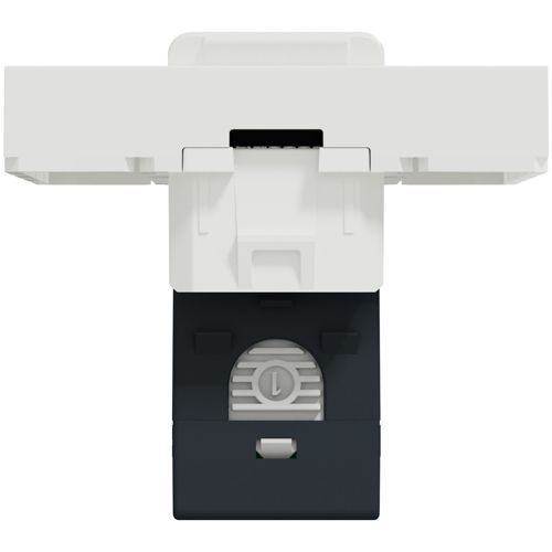 Розетка комп'ютерна RJ45 кат.5 STP двомодульна Schneider Electric біла Unica New