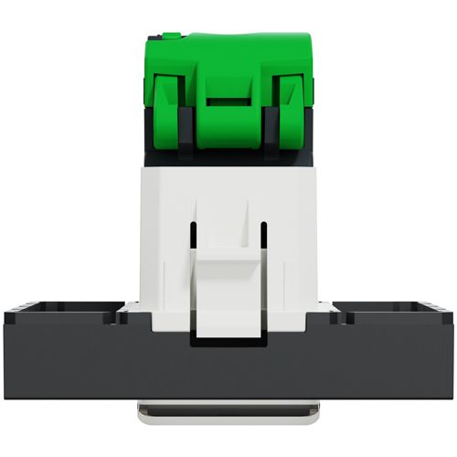 Розетка комп'ютерна RJ45 кат.5 UTP двомодульна Schneider Electric антрацит Unica New