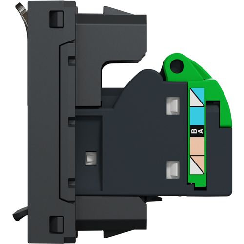 Розетка комп'ютерна RJ45 кат.6 UTP одномодульна Schneider Electric антрацит Unica New