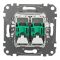 Розетка комп’ютерна RJ45 кат.5e подвійна Schneider Electric біла Sedna Design