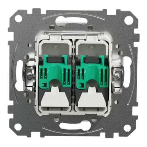 Розетка комп’ютерна RJ45 кат.5e подвійна Schneider Electric біла Sedna Design