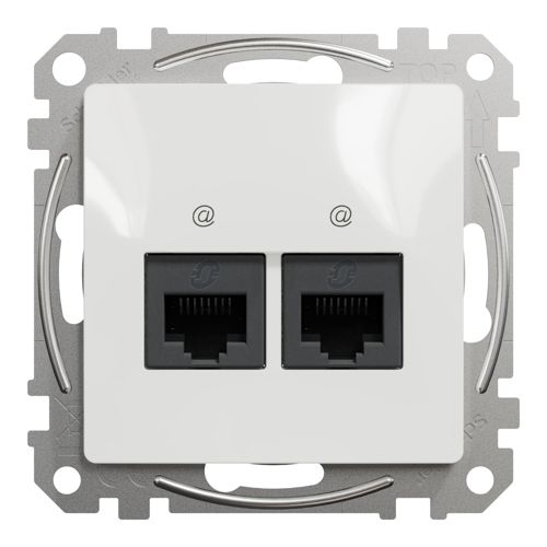 Розетка комп’ютерна RJ45 кат.5e подвійна Schneider Electric біла Sedna Design