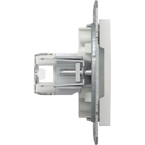 Розетка комп'ютерна (RJ45) кат.5e UTP подвійна Schneider Electric біла Asfora (без рамки)