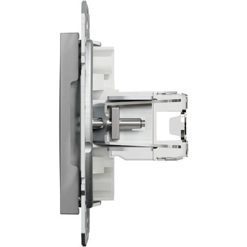 Розетка комп'ютерна (RJ45) кат.5e UTP Schneider Electric алюміній Asfora