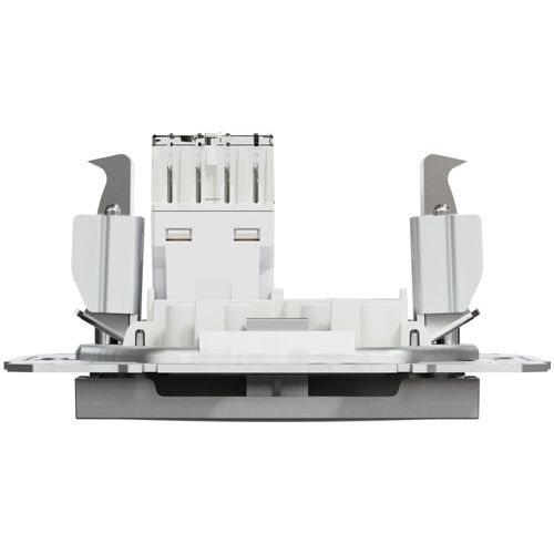 Розетка комп'ютерна (RJ45) кат.5e UTP Schneider Electric алюміній Asfora