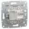 Розетка комп'ютерна (RJ45) кат.5e UTP Schneider Electric біла Asfora (без рамки)